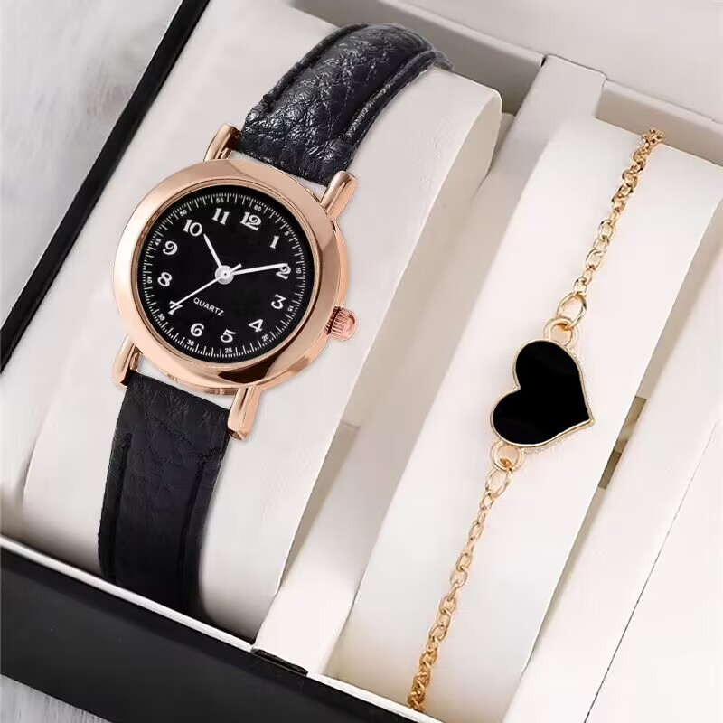 Women's Small Dial Quartz Watch, Casual Leather Strap, Minimalist ...
