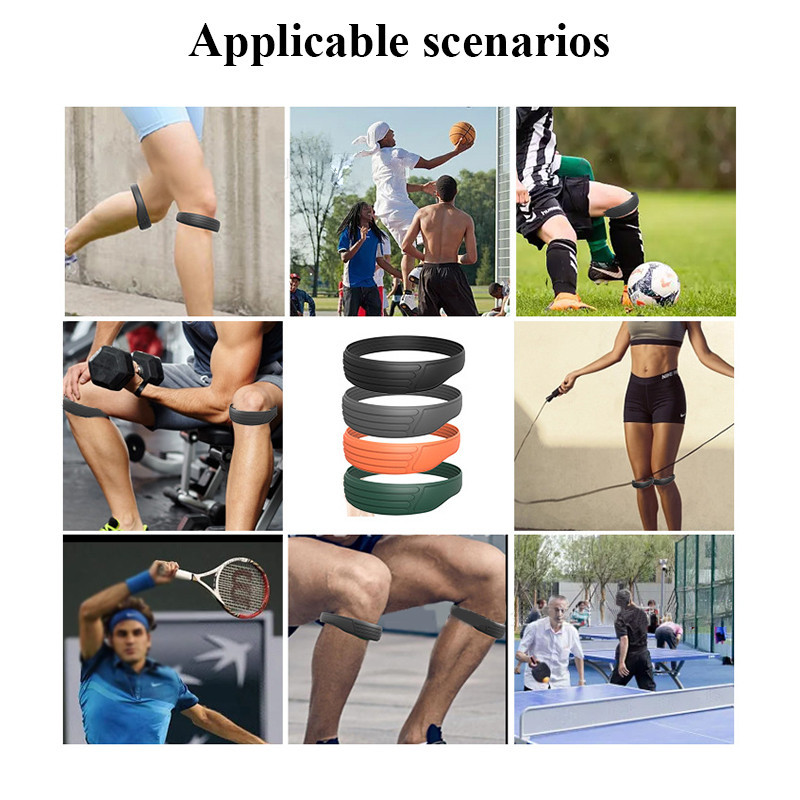 Knee Band Silicone Patella Tendon Basketball Support Strap Patellar ...
