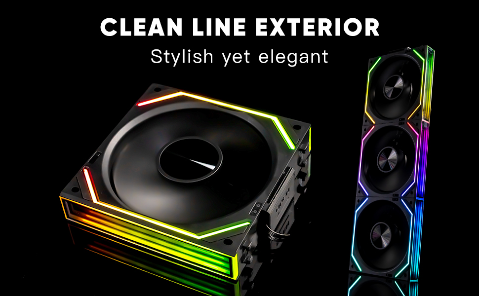 Jungle Leopard Interstellar-V2 RGB Lüfter 120mm - 3er Pack Mit Daisy Chain ARGB