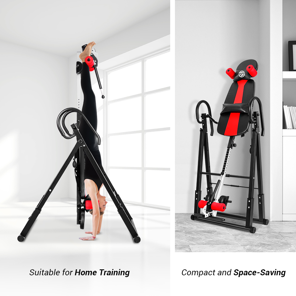 Inversion Table Heavy Duty Stretcher Machine Therapy Back Pain Relief Adjustable