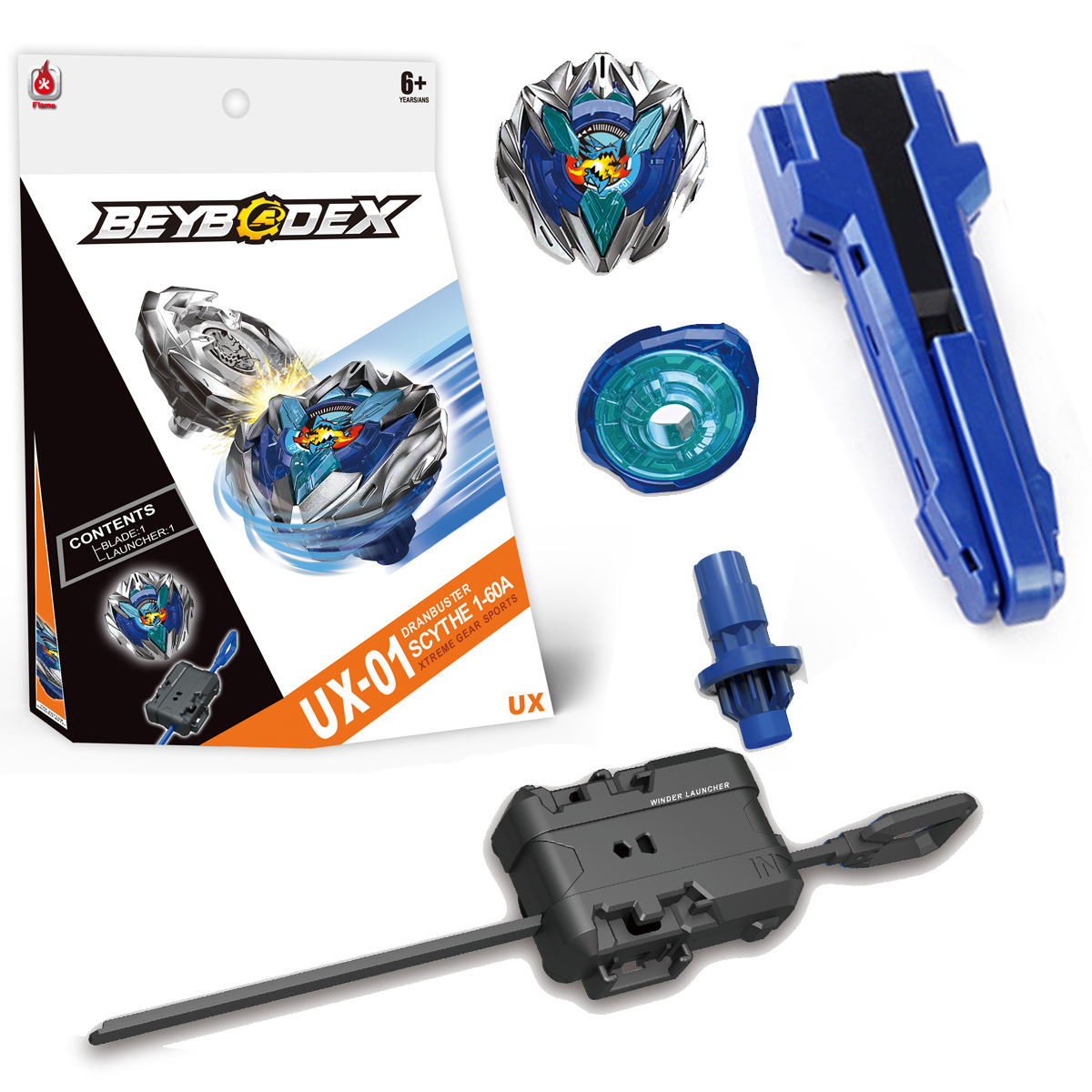 Bey X Ux-01 Dran Buster Xtreme with Launcher Set for Bey Burst Kid Toys ...