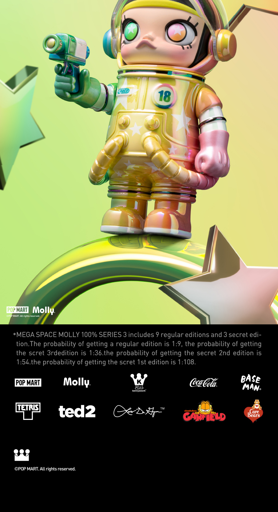 Pop MART x Kennyswork Mega Space Molly Series 2 Meilin Panda Figure