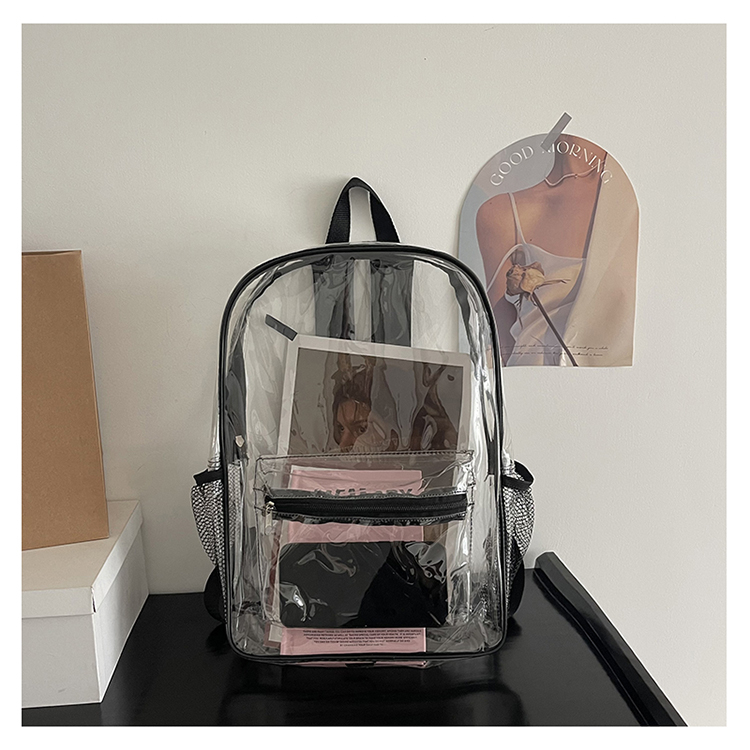 Transparent jelly bag PVC new backpack with large capacity waterproof ...