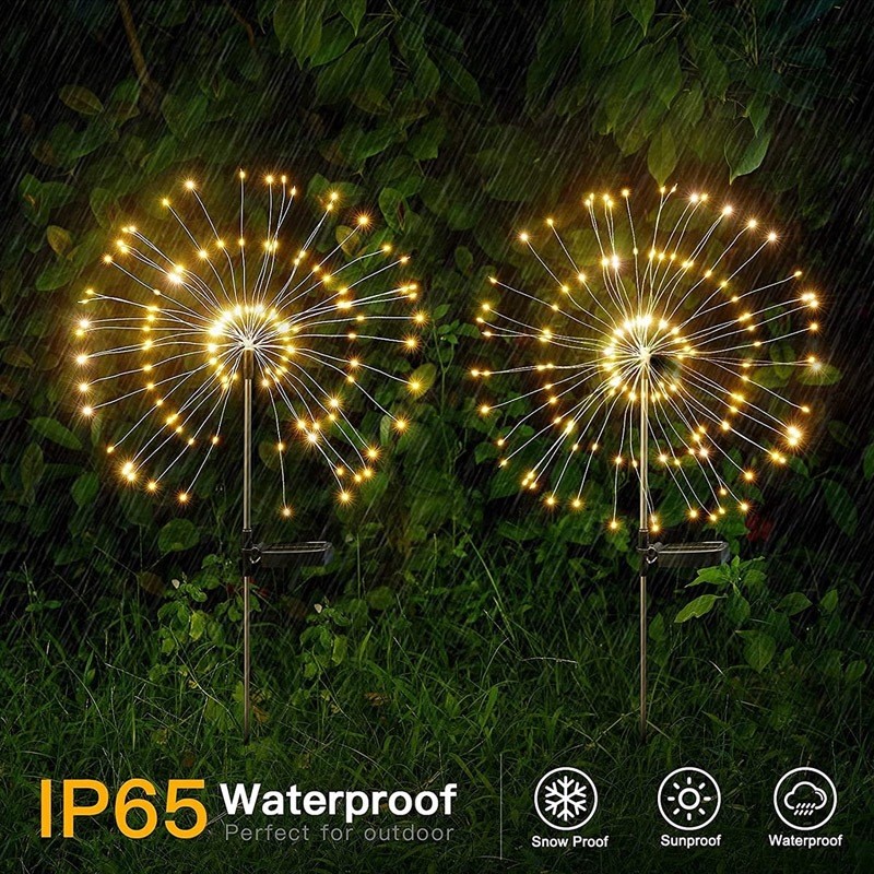 Solar Christmas Lights Outdoor Waterproof 8 Modes Fairy Lights 60 90 ...