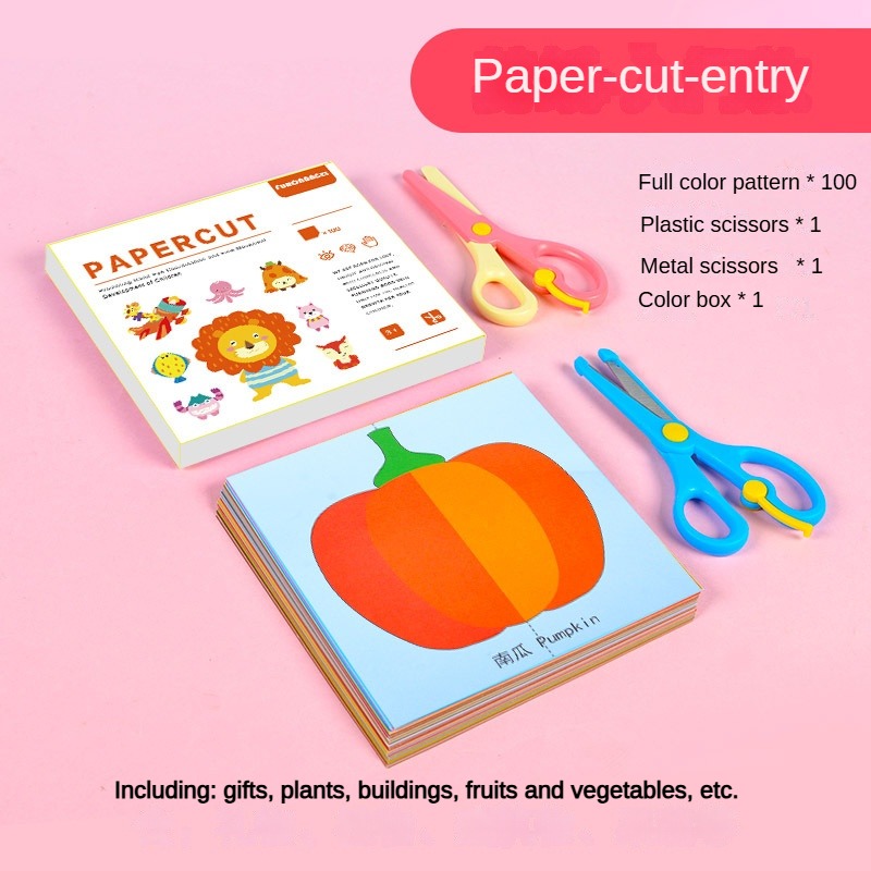 Diy Paper Cutting Activity Scissor Skill Toddler Fine Motor Skill Kids ...