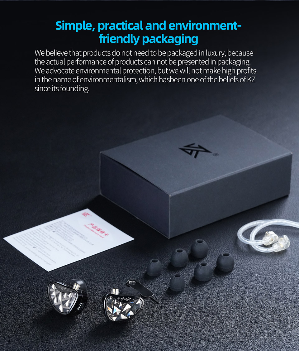 KZ AS24 PRO In-Ear Headphones Adjustable Hybrid Drivers 4-speed tuning ...