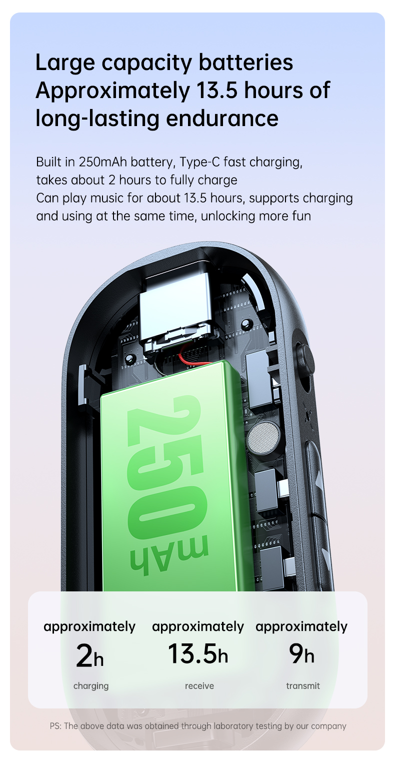 VAORLO 2 In 1 Bluetooth 5.4 Transmitter Receiver Stereo 3.5mm AUX ...