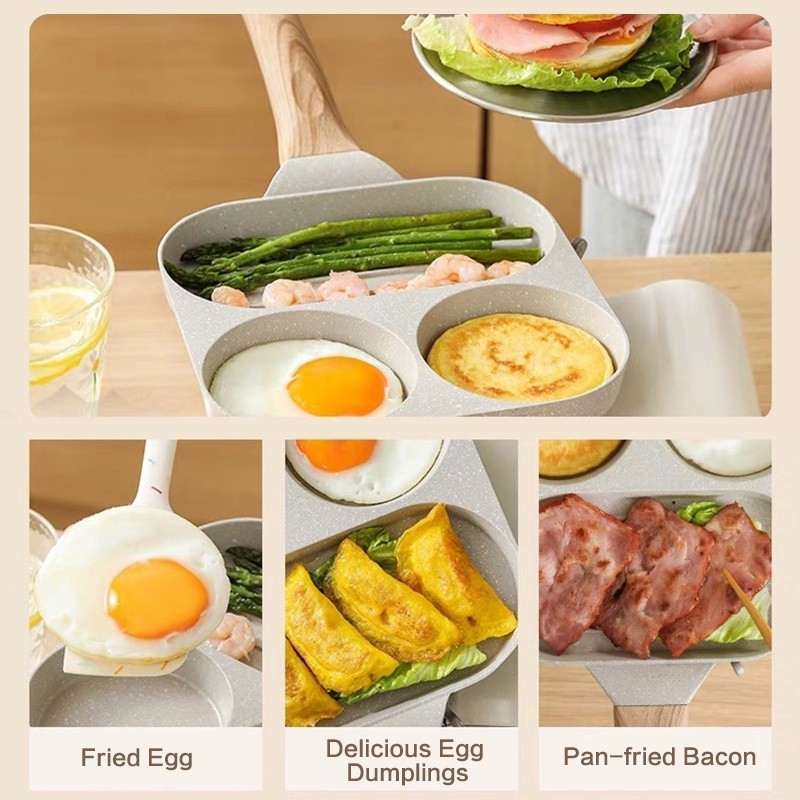 Non Stick Frying Pan Omelette Pan Kawali Steak Egg Burger Cooking Pan ...
