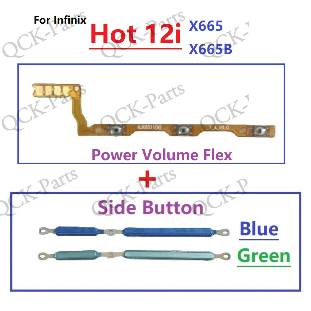 Power ON OFF Mute Switch Control Key Volume Button Flex Cable For ...
