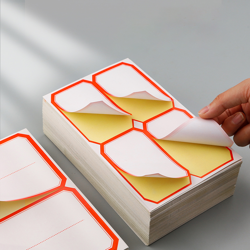 Office Label Sticker Children Handwritten Sticker Blank Paper Label ...
