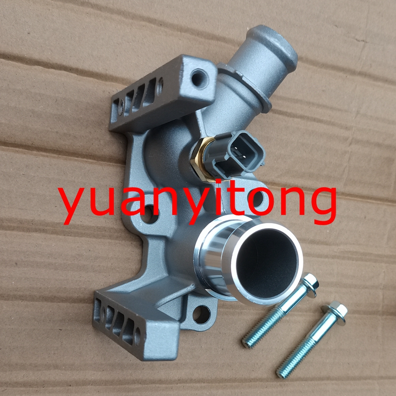 Aluminum Engine Thermostat Housing Coolant Water Flange ECT Housing ...