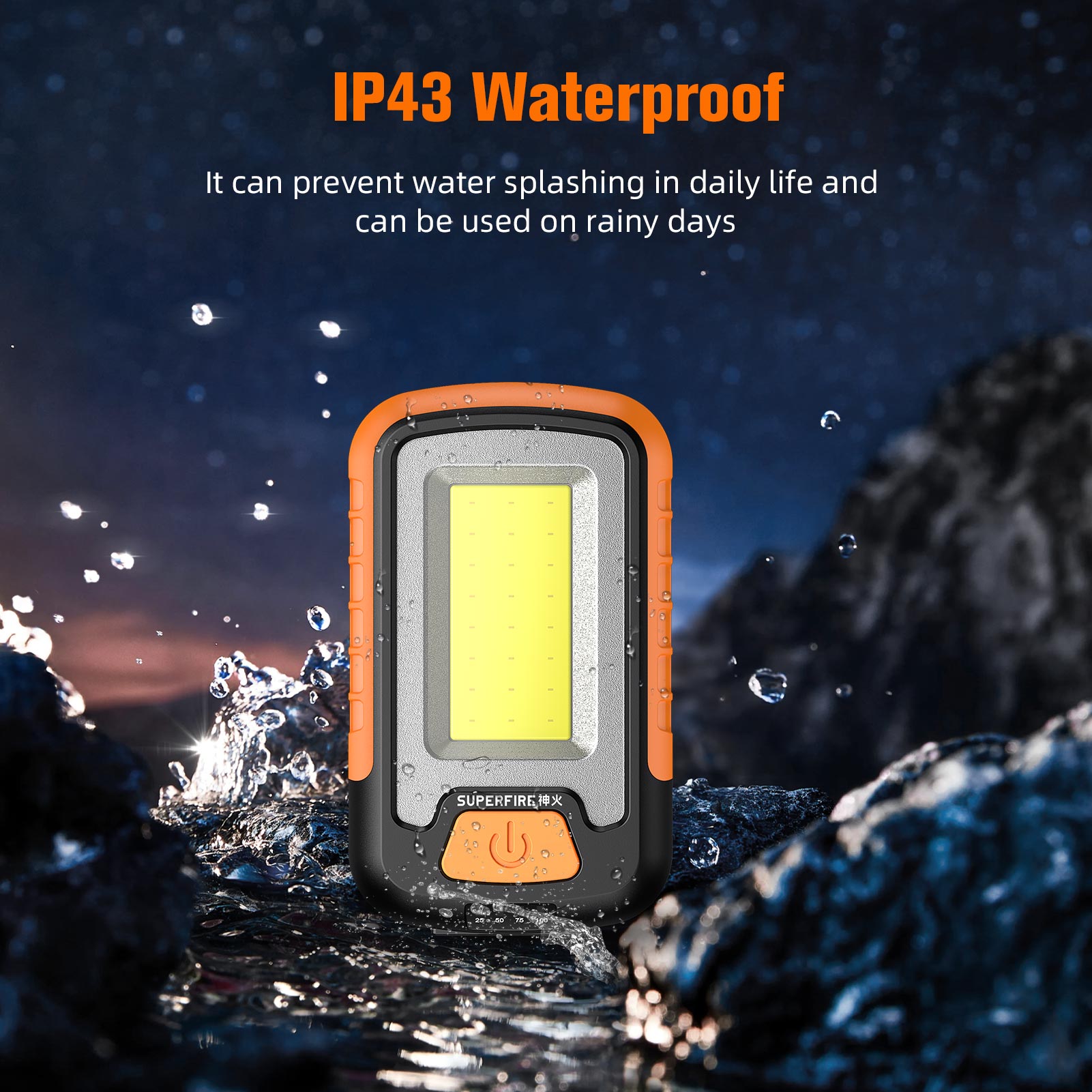 SUPERFIRE G21 Super Bright Portable Flashlight Rechargeabl Waterproof ...