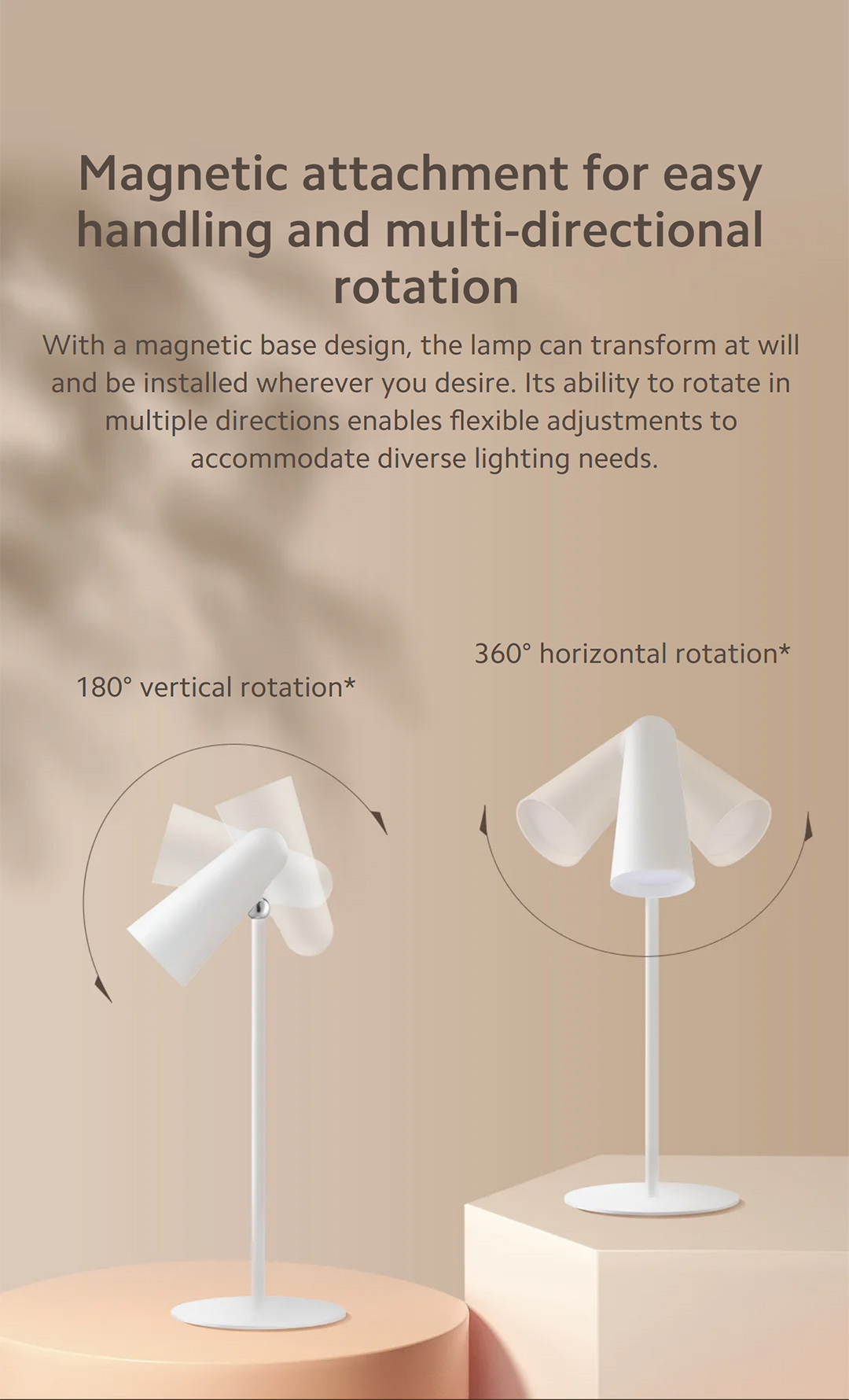 [NEW] Xiaomi Flexible Rechargeable Lamp|Chargeable long-life  battery|Magnetic attachment|Desk lamp|Blue light RG0 exempt