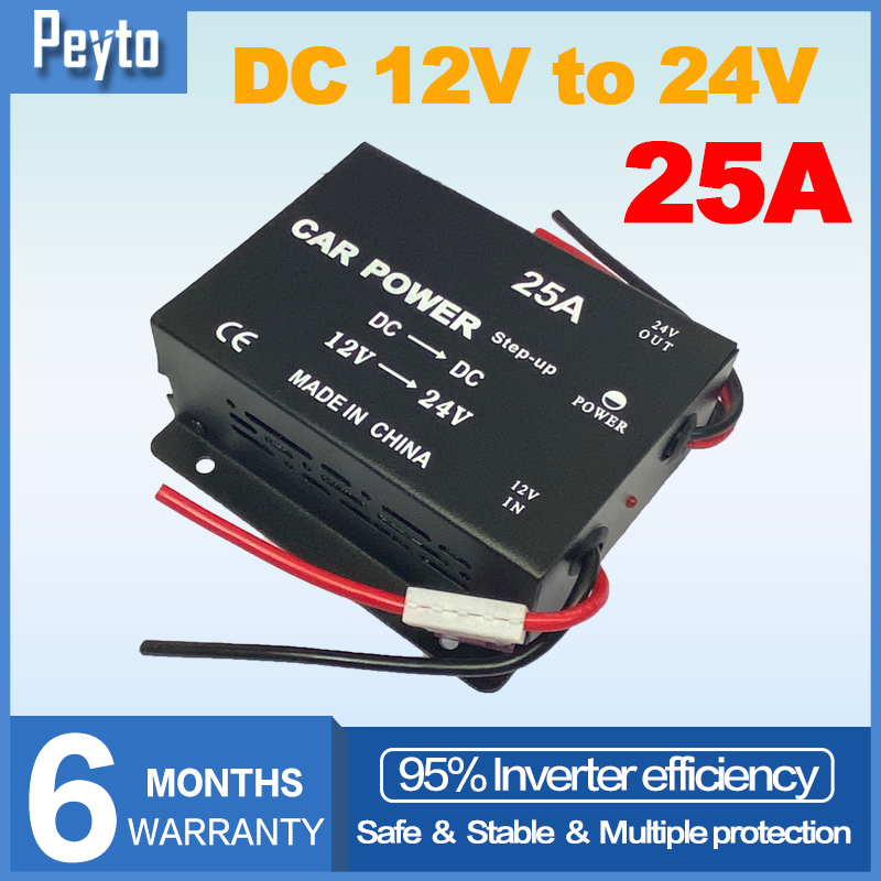 DC 12V to 24V 5A/15A/25A Boost Converter Module Supply Car Power Supply ...