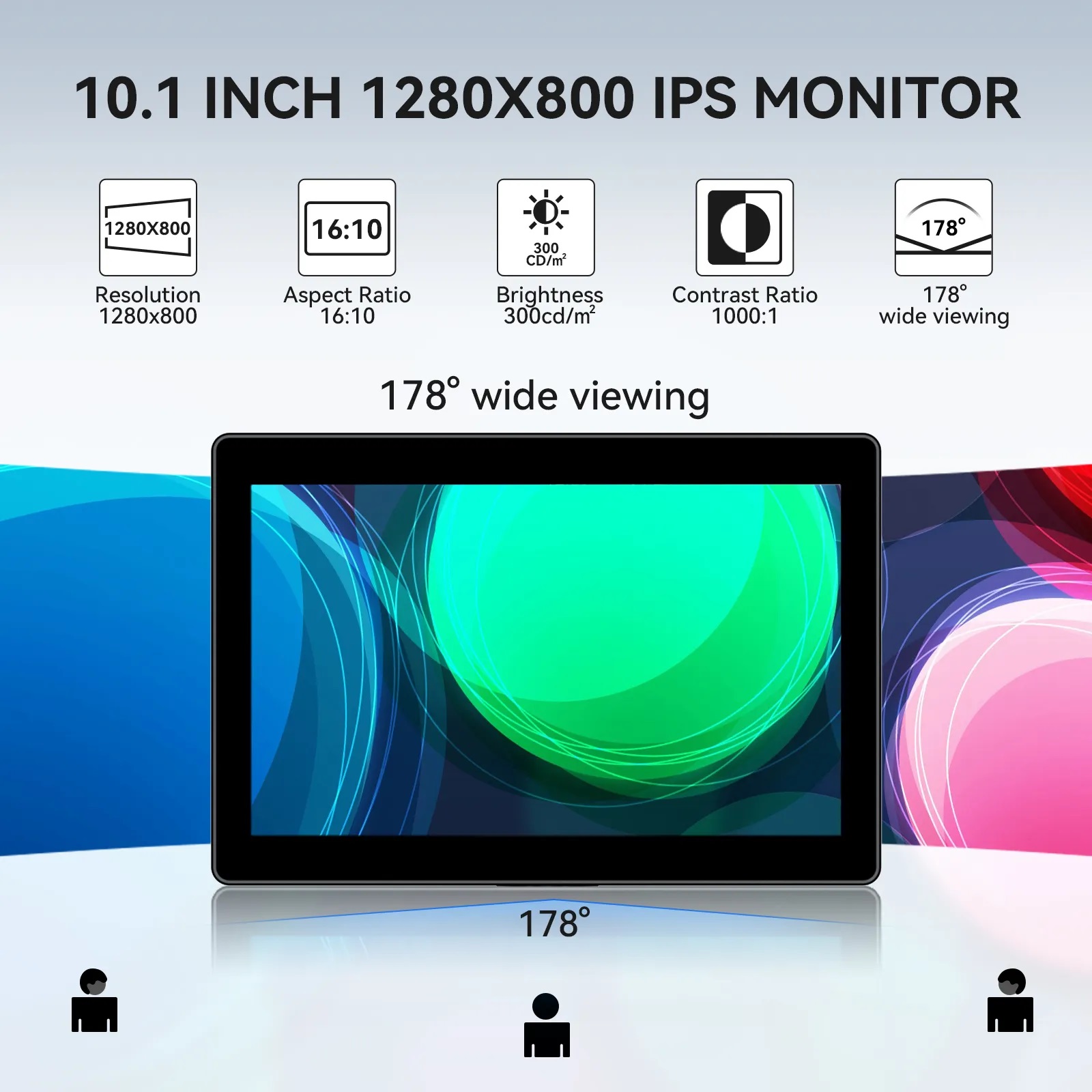 Eyoyo Small Touchscreen Monitor 10 inch 1080*800 HDMI VGA AV Touch ...