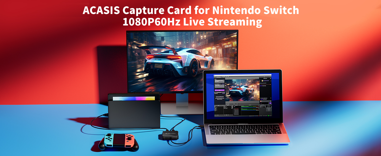 ACASIS Binaural Video Capture Card HDMI To USB3.0 4K60 Input /1080P60HZ ...