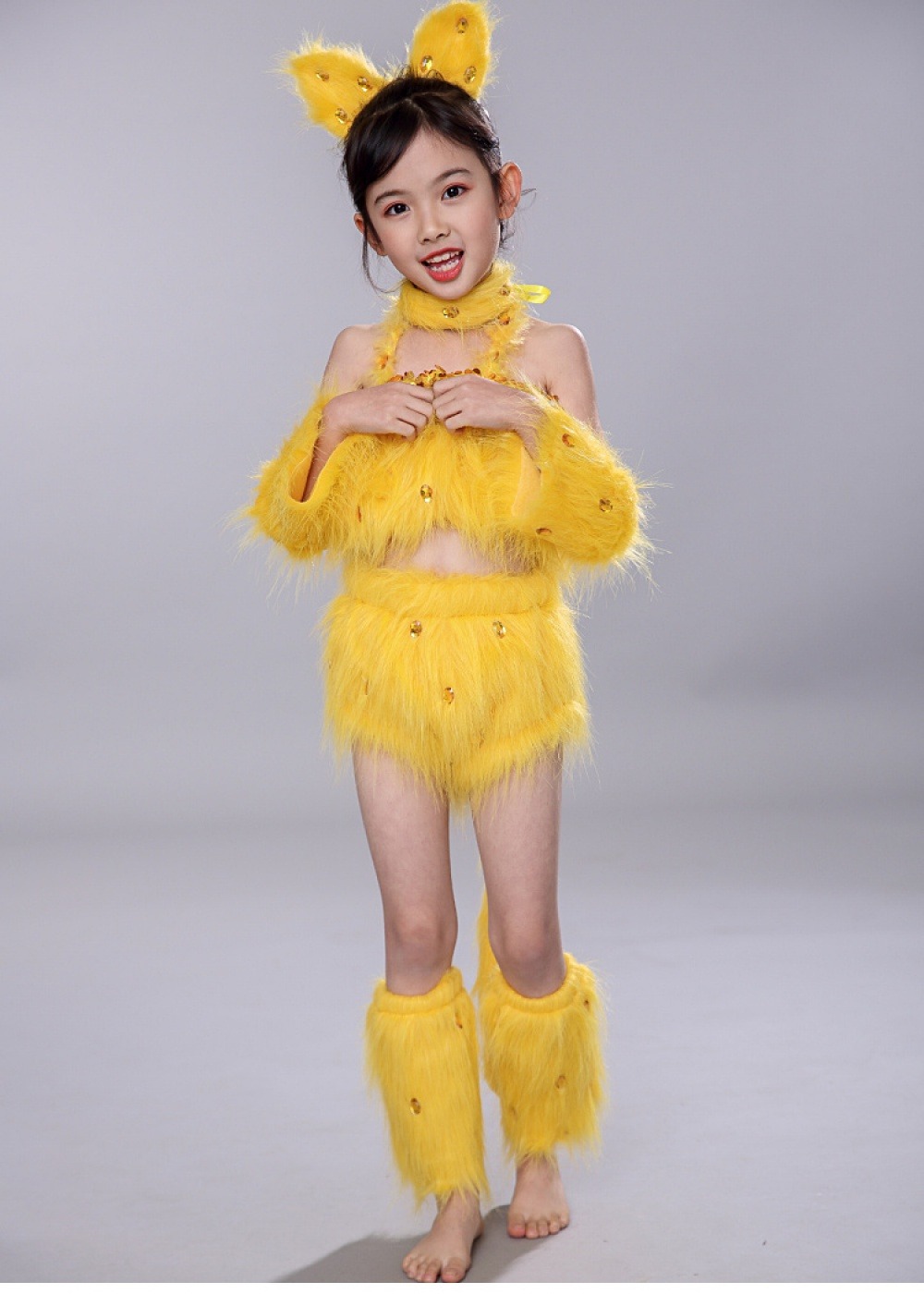 【Ready Stock】Children's Animal Kitten Performance Costume Dress For ...