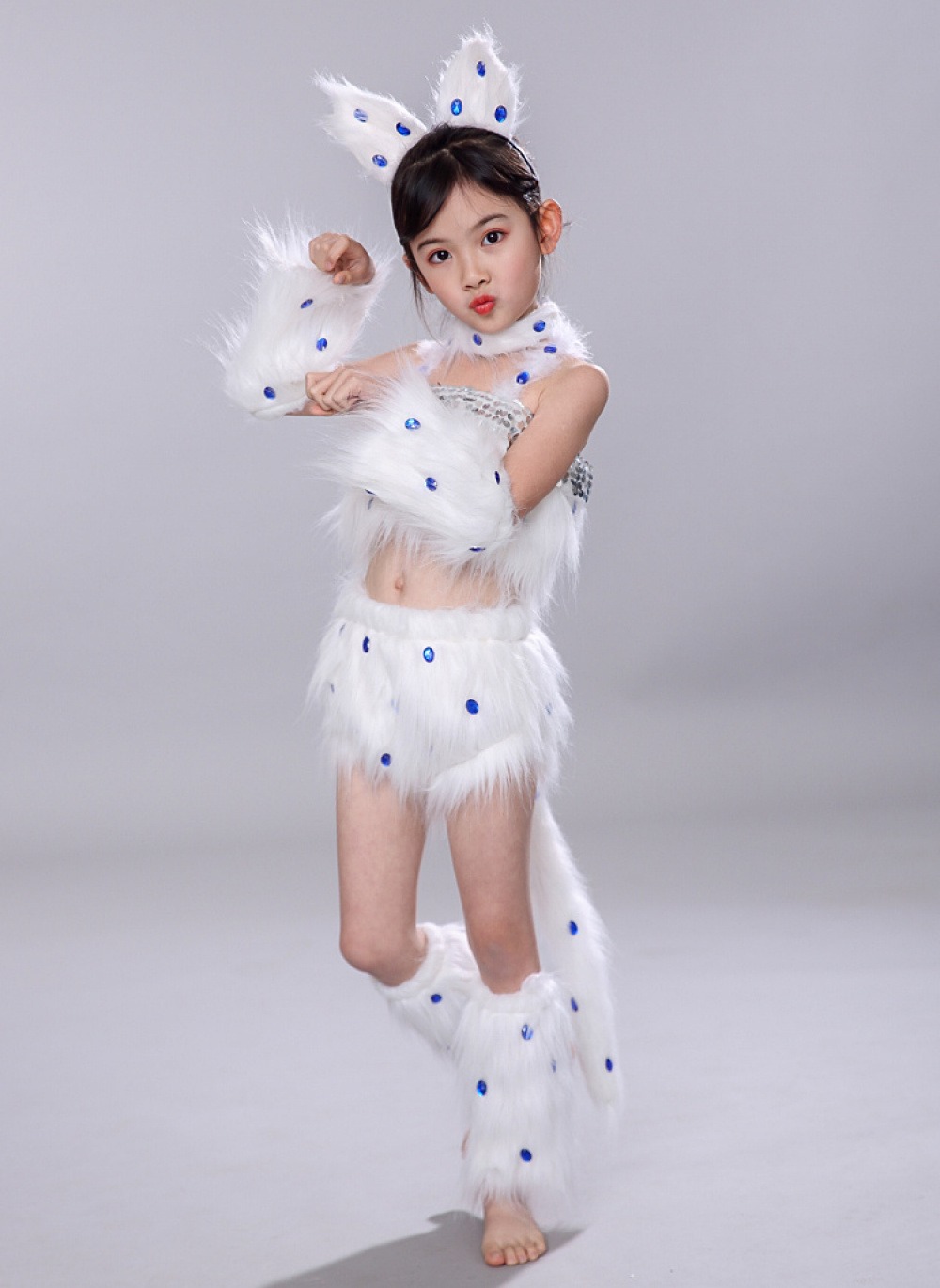 【Ready Stock】Children's Animal Kitten Performance Costume Dress For ...