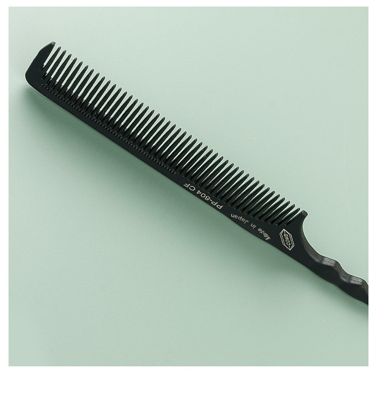 Japanese crescent carbon fiber hair pick up, pointed tail comb, carbon ...