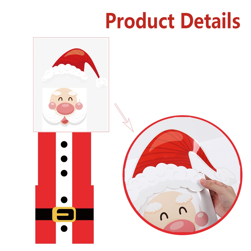 3pcs Christmas Stacking Box Cartoon Santa Claus Shaped Gift Box Xmas ...