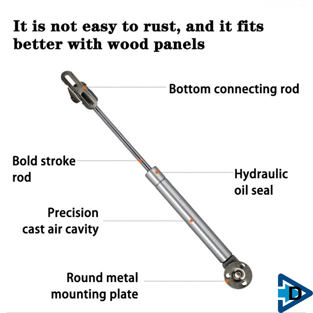 Pneumatic Support Rod Cabinet Door Telescopic Pneumatic Rod Lift ...
