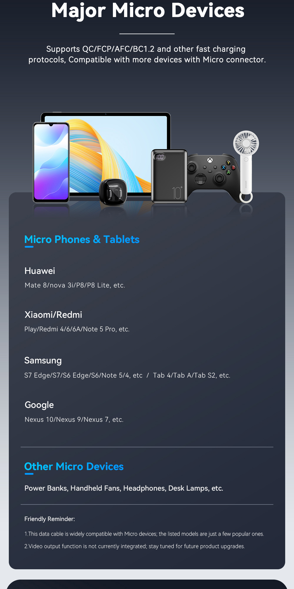 Essager 2.0 480Mbps Type C/Micro Cable Quick Charge Fast Charging For