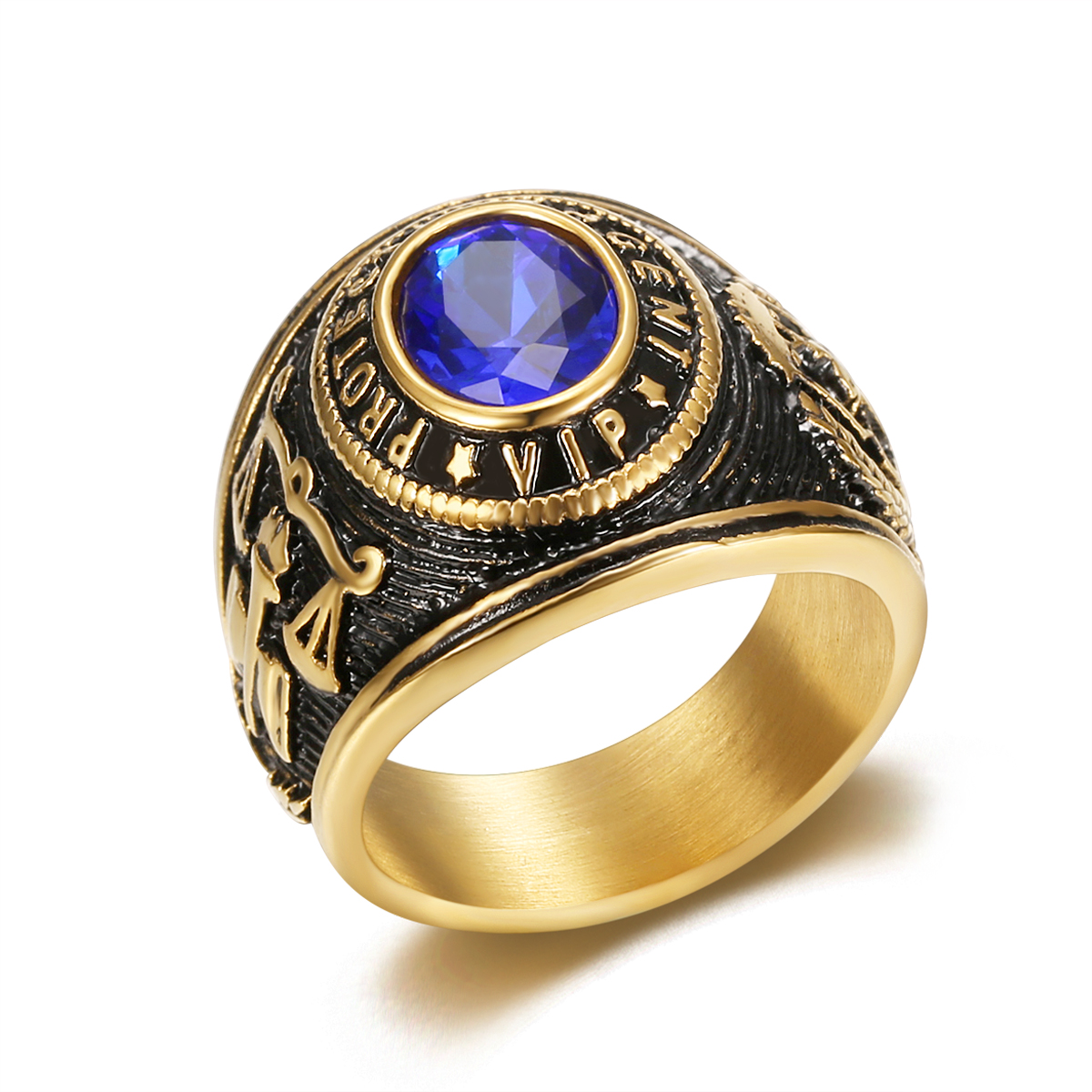Stainless Steel Solid Protection Agent Bull Ring For Men Size 7-13 ...