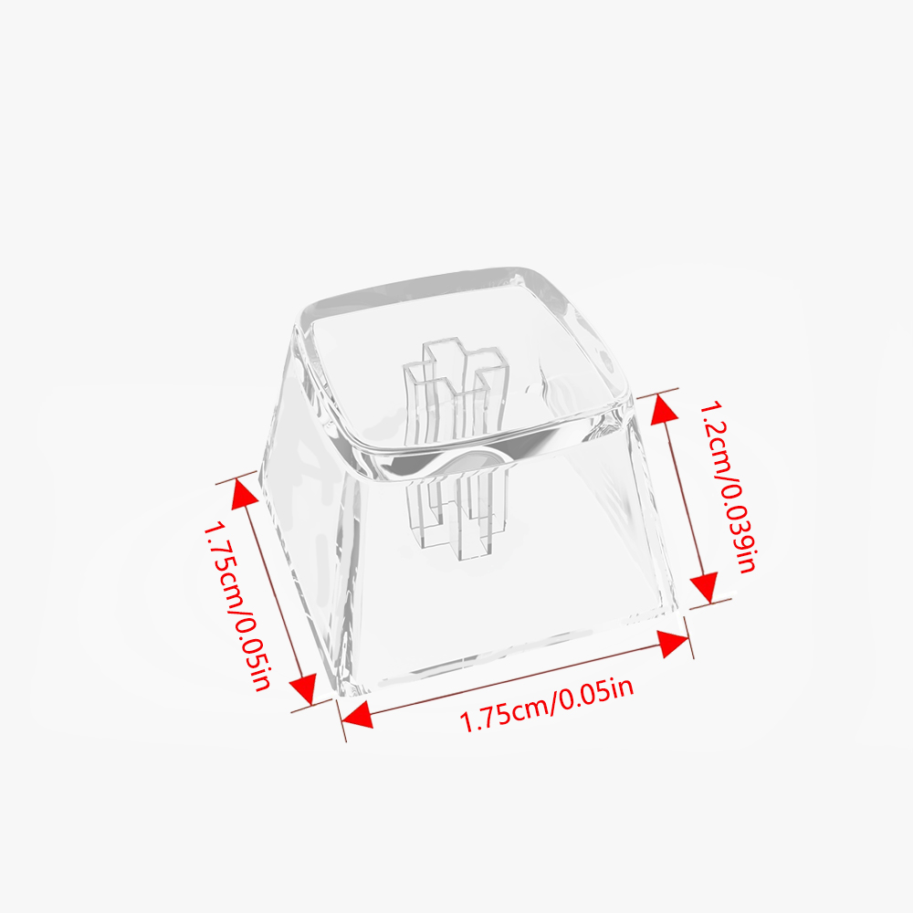 New fully transparent mechanical keyboard keycaps, crystal backlit ...