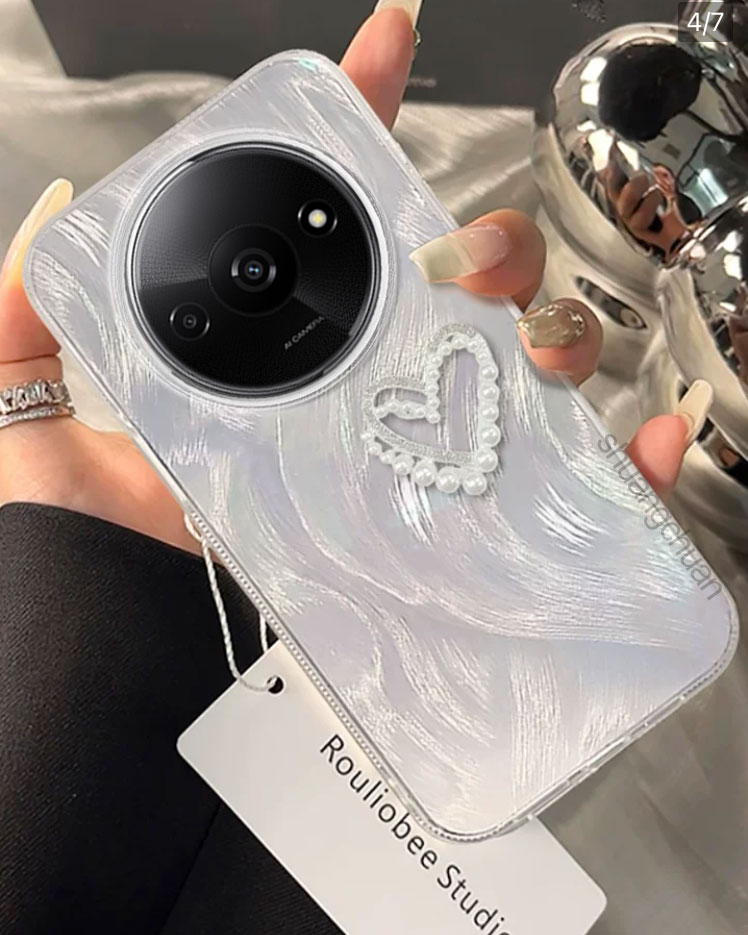 For Redmi A3 screen protective film 3IN1 Redmi A3 phone case Ceramic
