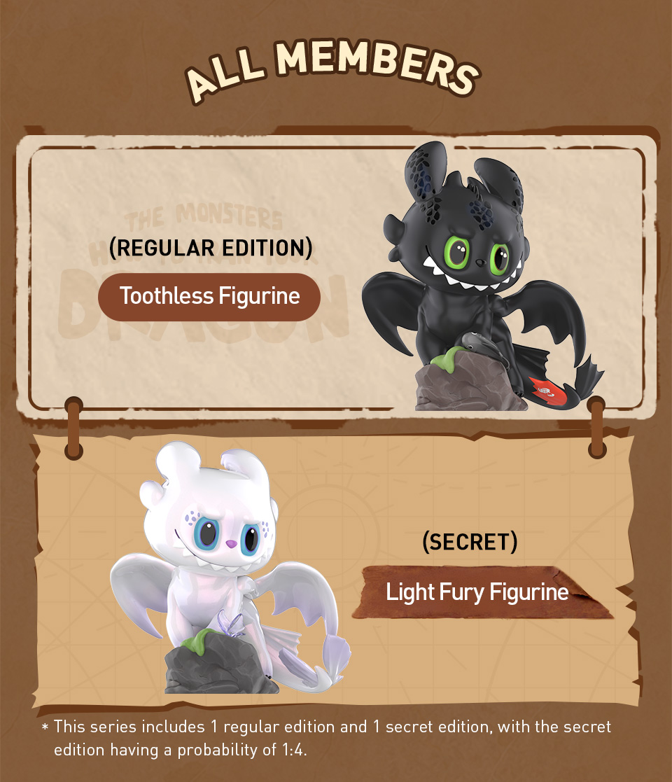 POP MART How to Train Your Dragon クリアファイ POP MART How to Train Your Dragon クリアファイ