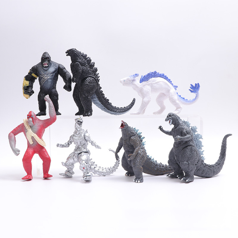 7Pcs/8Pcs/Set Anime Godzilla x Kong:The New Empire Scar King Mecha ...