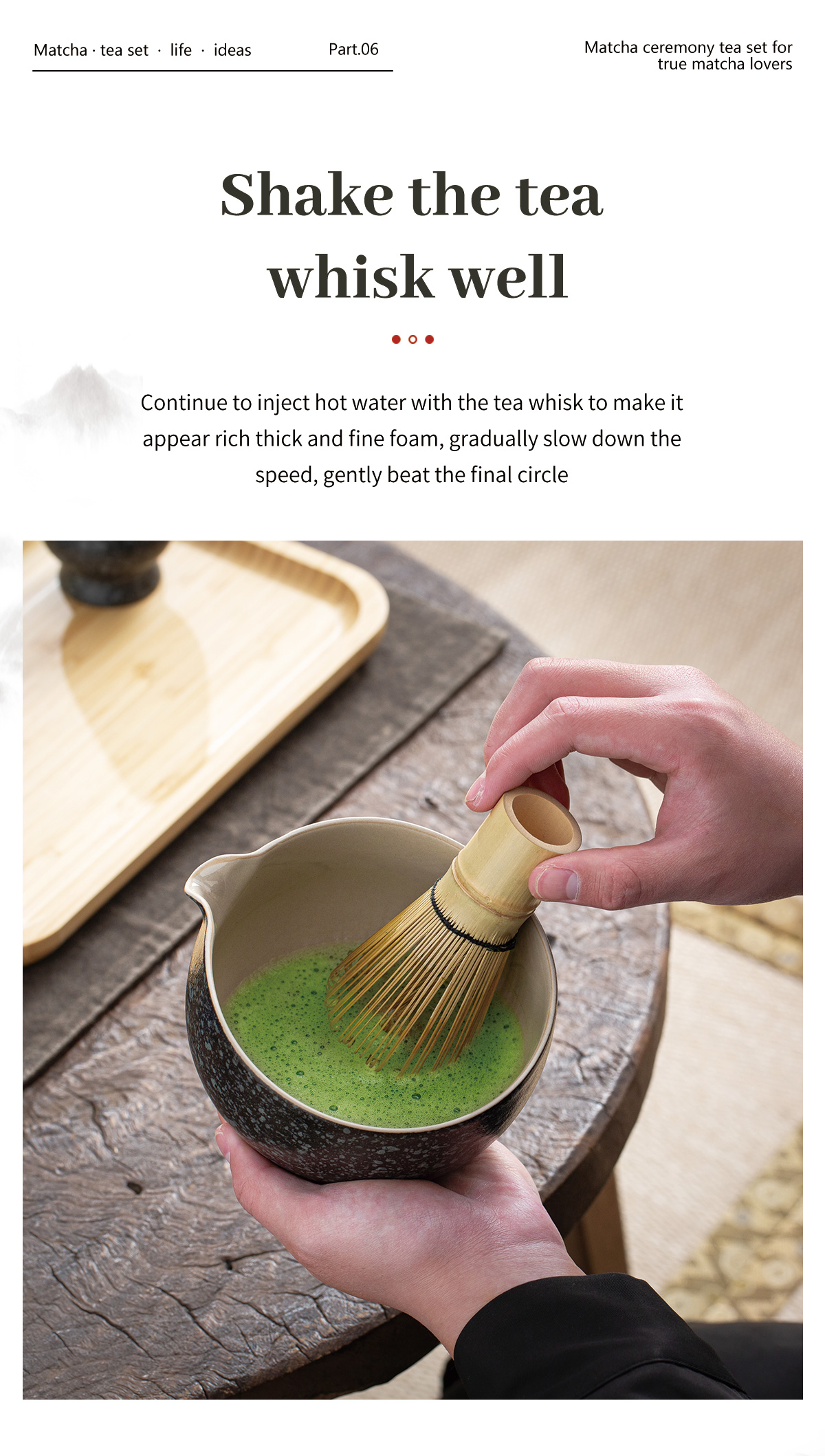 TEANAGOO Matcha Ceremony Set with tray, Japanese Tea Set, Matcha Bowl ...