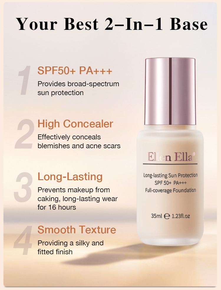 Ellen Ella Foundation and Concealer for morena with liquid foundation ...