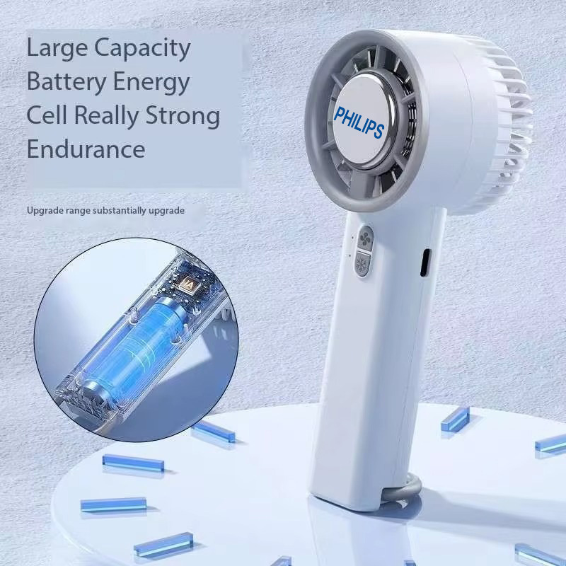 Philips Mini Fan Small Electric Fan Silent Strong Wind Energy Fast ...
