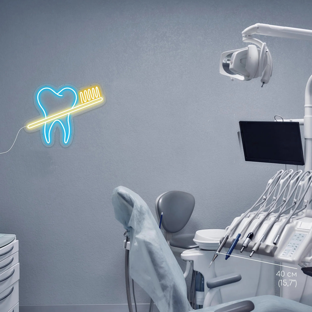 Custom Dental Tooth LED Neon Sign Light Vibrant Health Neon Sign for ...