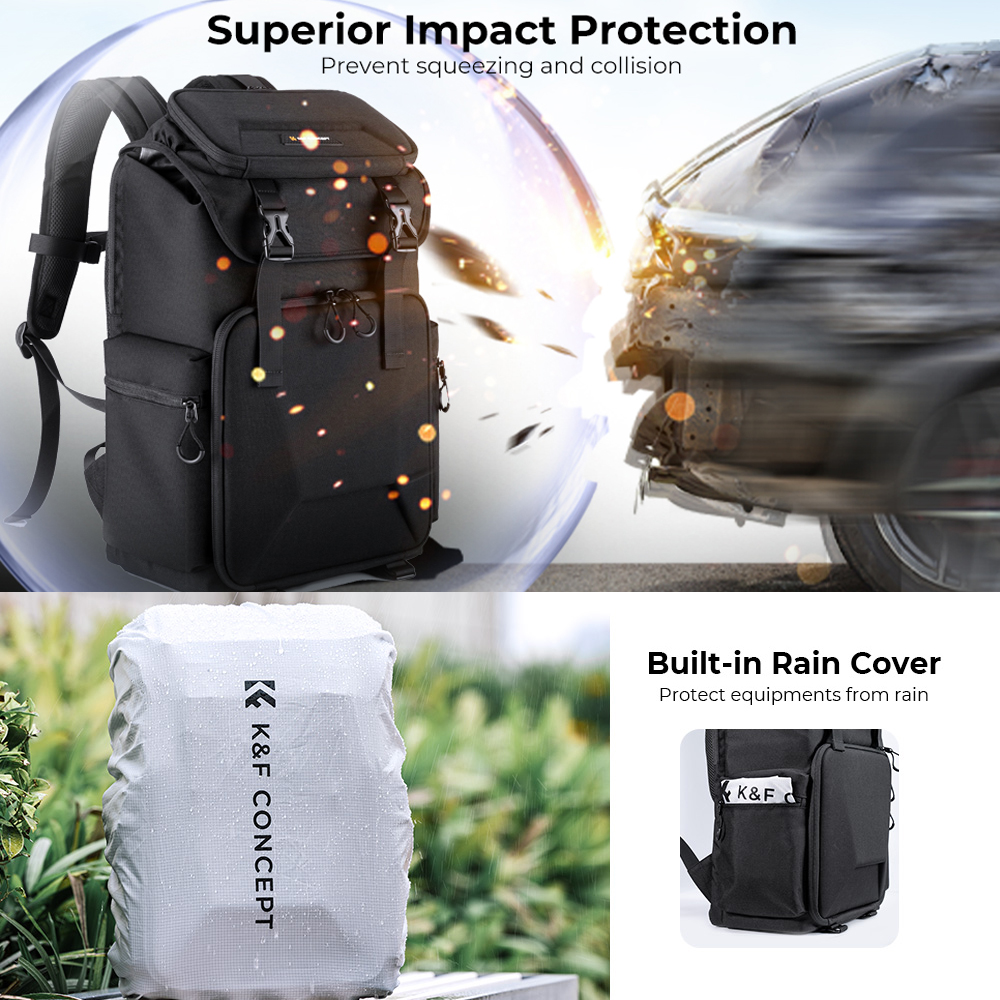 ⚡️Mabilis na Paghahatid⚡️ K&F CONCEPT Hard Shell Camera Backpack ...