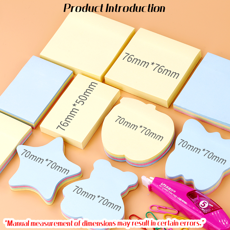 10PCS 1000 Sheets Sticky Notes Colored Memo Pad Label Sticker School ...