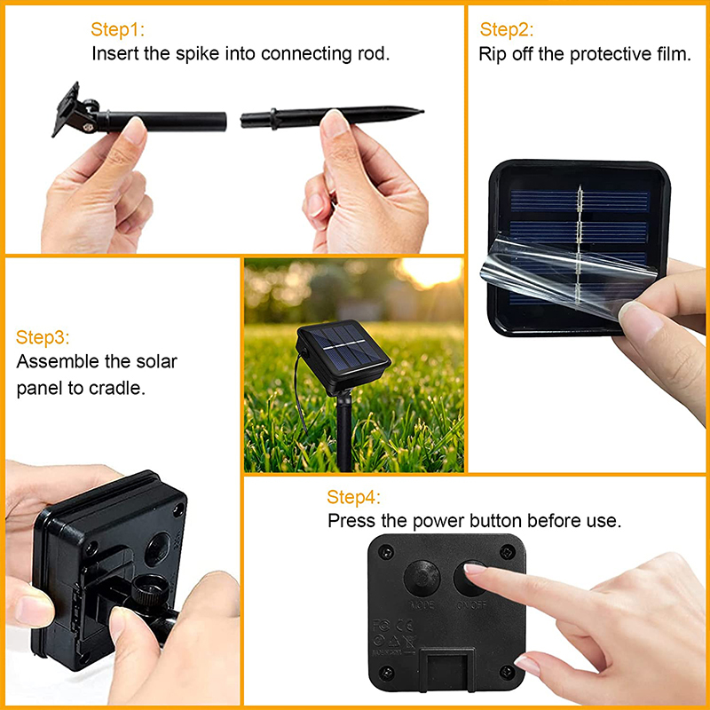 Solar Christmas lights Crystal ball 5M 7M 12M Outdoor Waterproof Led ...