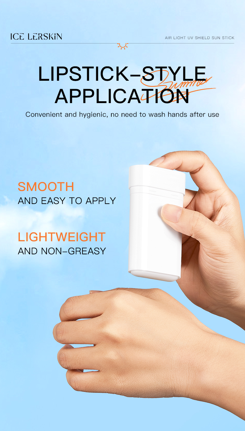 ICE LERSKIN Sunscreen Stick SPF 50+++ Sun Stick Oil Control Sweat ...