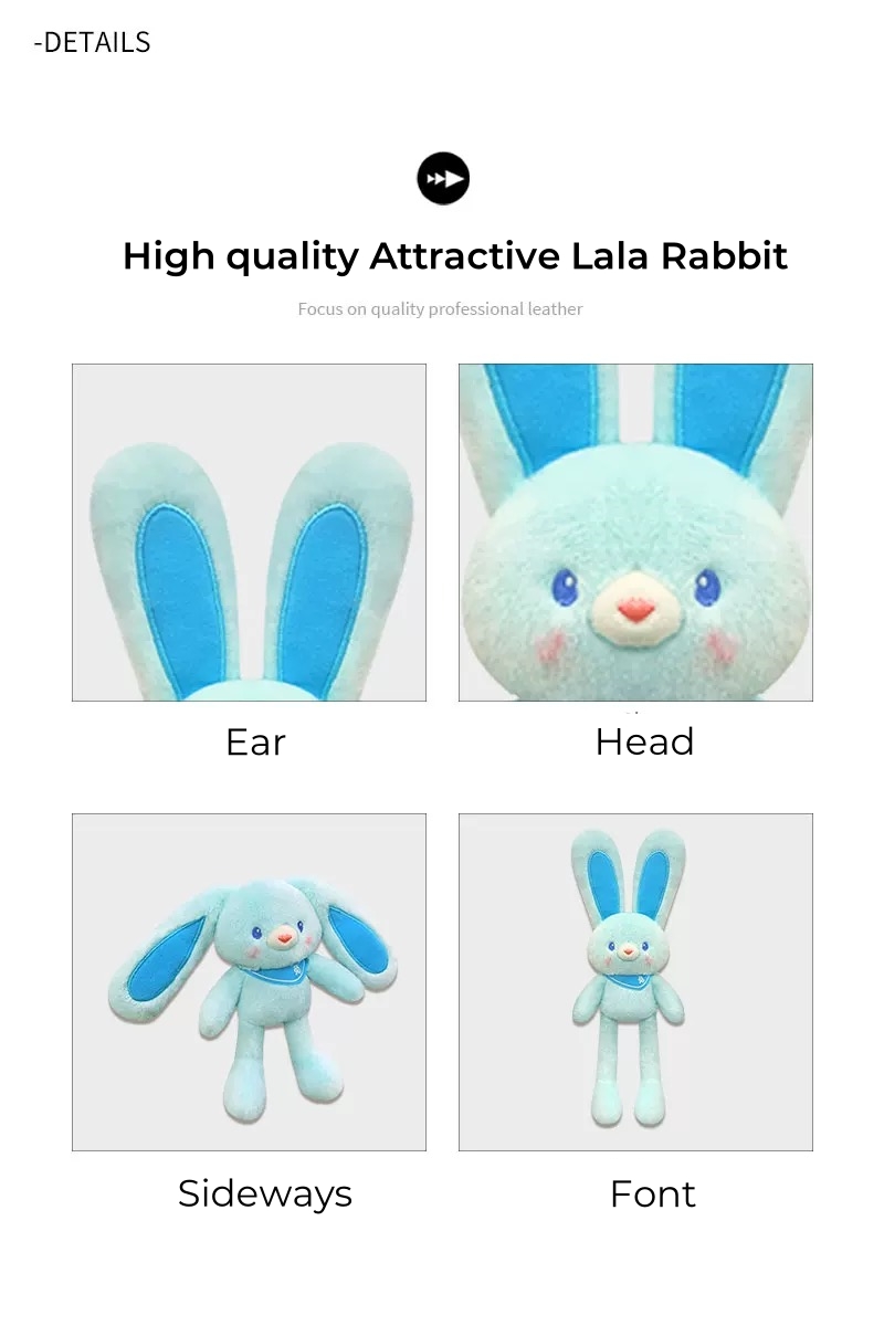 WOW Pull Rabbit Plush Pull Ear Rabbit Telescopic Doll Pull Ear Rabbit ...