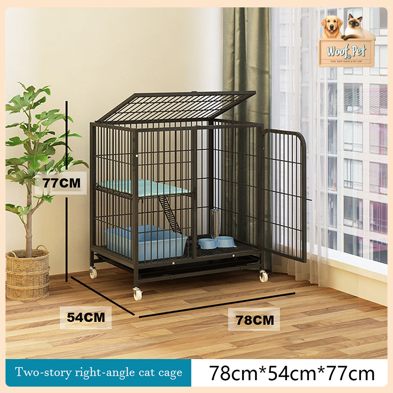 Stackable Large Cat Cage 2/3/4 Layer Collapsible Cage for Cat Pet Cage ...