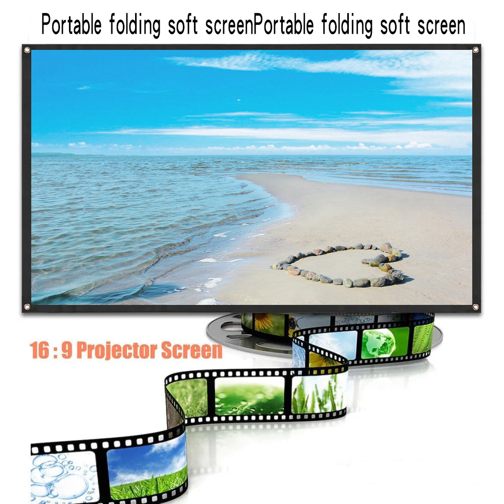 Simple projection screen, wall mounted portable wall mounted screen ...