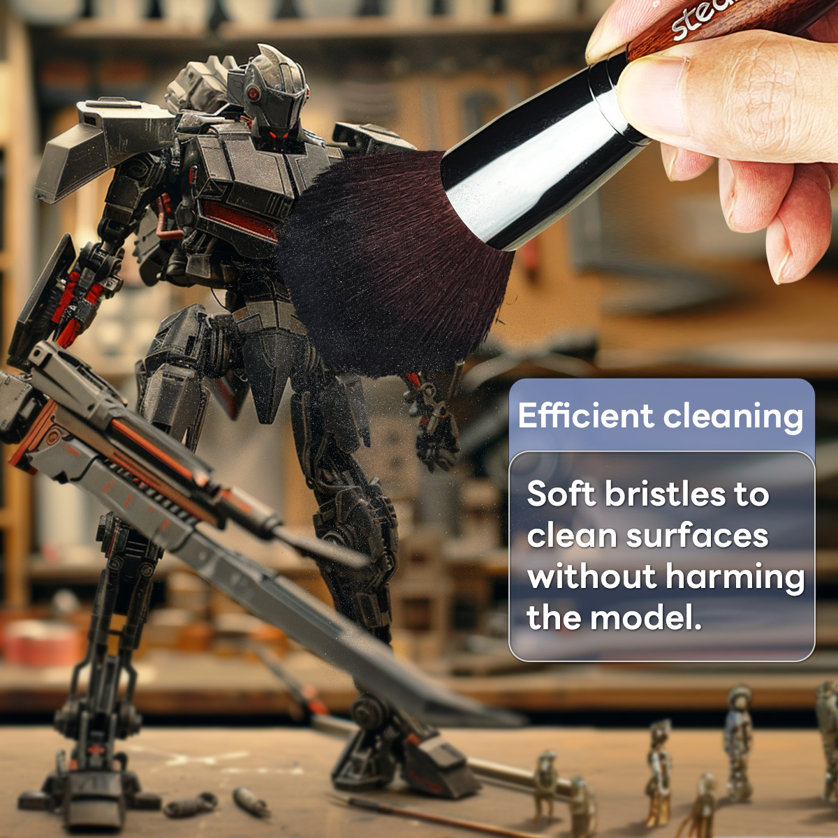 Stedi Model Cleaning Brush Military, Figure, Gundam Model Dust Cleaning ...