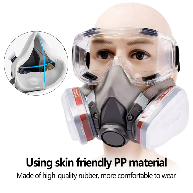GION Professional Reusable Respirator Mask, Face Cover Mask, Widely Used For Sanding, Cutting, Painting, Woodworking, Polishing, Welding, Spraying