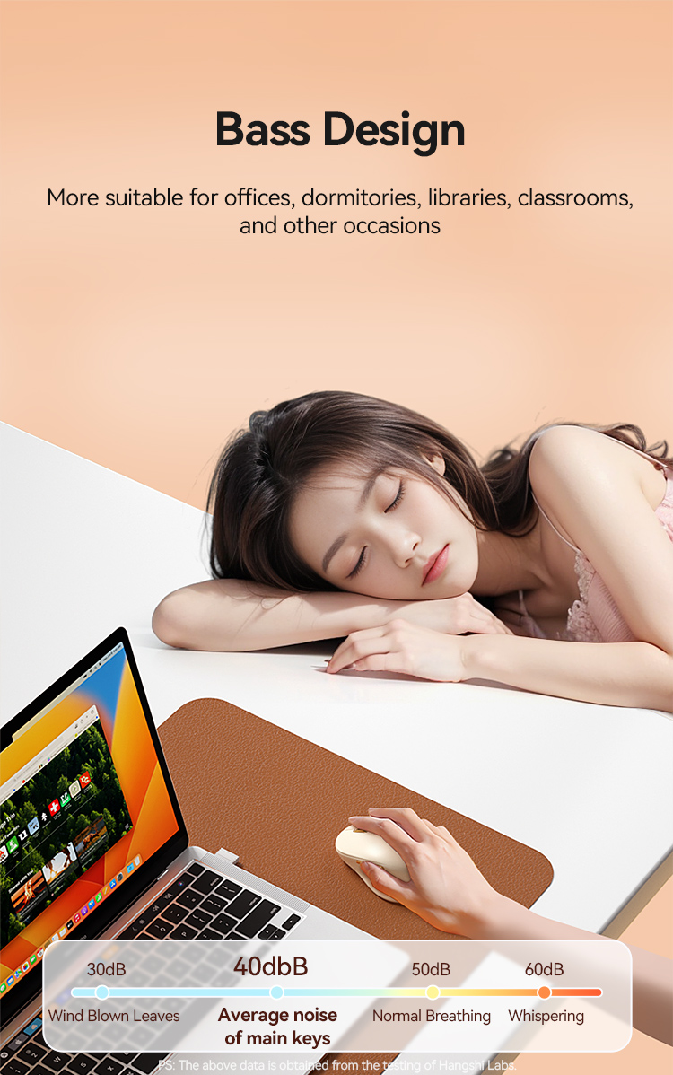 BOW MW197 Portable Ergonomic Wireless Mouse 2.4G Wireless Adjustable ...