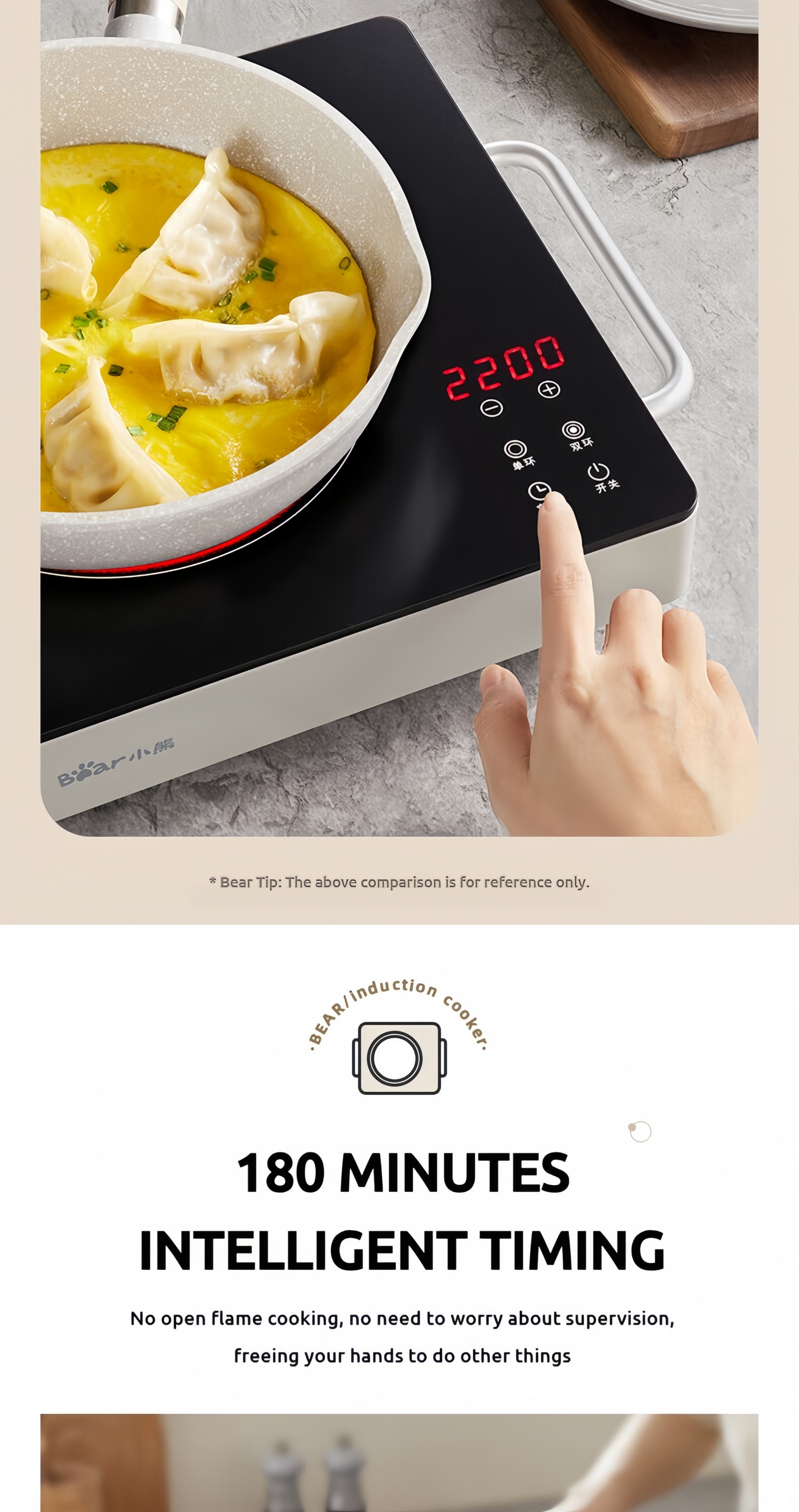 Bear Ceramic Induction Cooker Inverter Electric Stove Infrared Fast ...