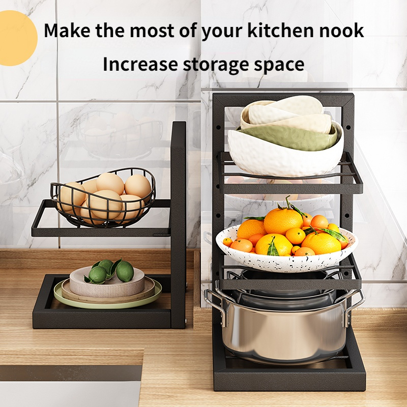 2~8 Layers Kitchen pan organizer Multilayer adjustable kitchenware ...