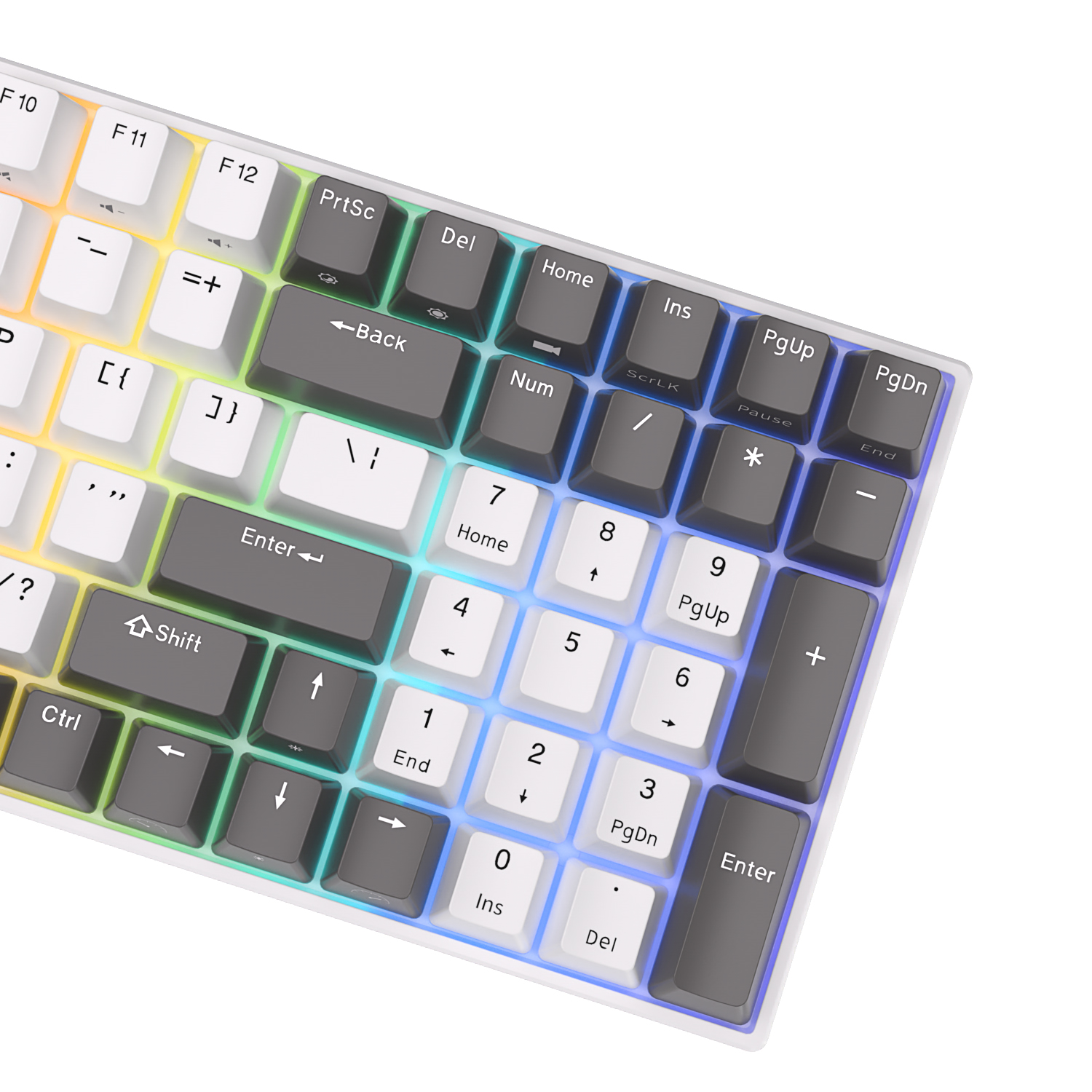 RK ROYAL KLUDGE RK100 Wireless 100 keys Hot Swappable Mechanical ...