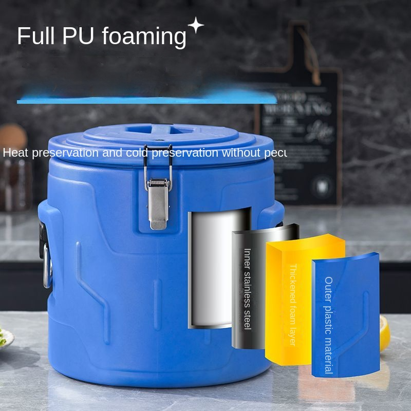 Commercial Large-Capacity Stainless Steel Insulation Bucket for Rice ...