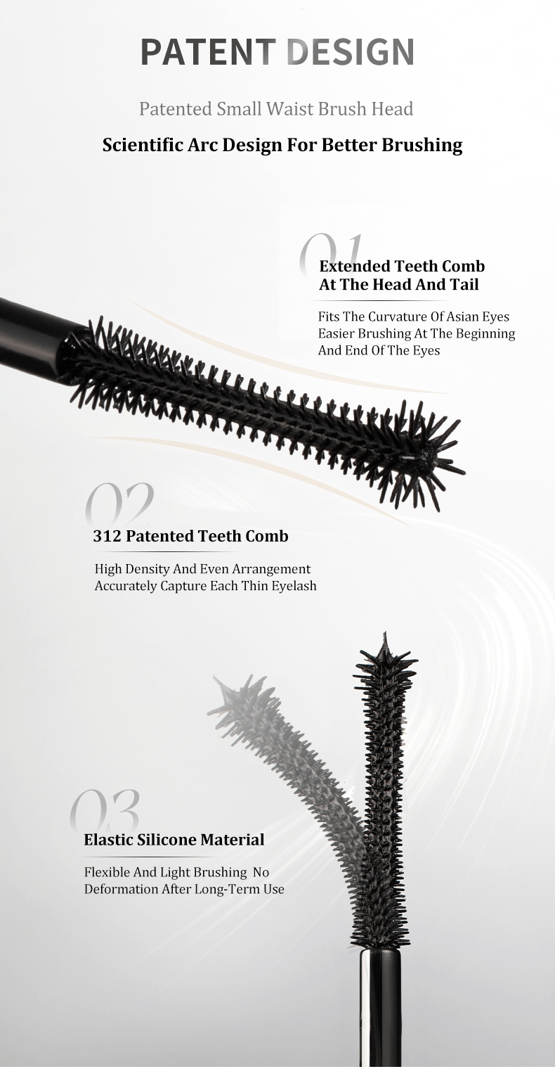UNNY CLUB Mascara 3D Curling Eyelash Waterproof Smudge-Proof Smooth ...